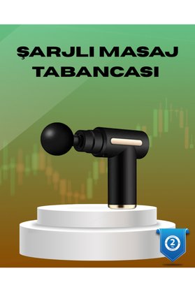 Ethab Giyim 6 Kademeli Kas Masaj Tabancası 4 Başlıklı Güçlü Sessiz Sporcu Masaj Cihazı  - Glst5938-335