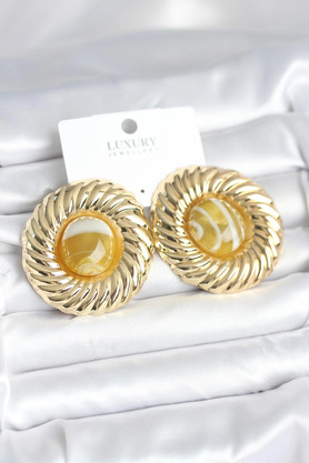 Gny Bfs Pi̇ri̇nç Gold Renk Kehri̇bar Boncuklu Vi̇ntage Kadın Küpe