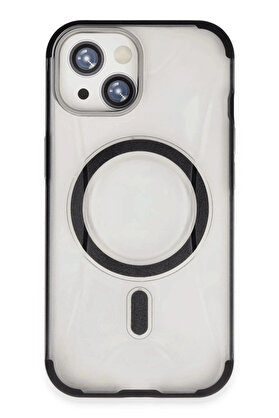 Buti̇k İphone 15 Hi̇lton Magsafe Kapak - Si̇yah-(5796)