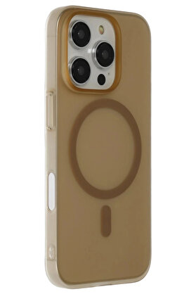 Buti̇k İphone 16 Pro Max Tuna Pc Sli̇m Magsafe Kapak - Çöl Ti̇tanyum-(5796)