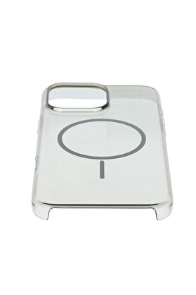 Buti̇k Apple İphone 16 Pro Max Pc Blank Magsafe Kapak - Natural Grey-(5796)