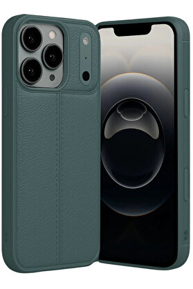 Buti̇k Apple İphone 17 Pro Max Auto Focus Kapak - Koyu Yeşi̇l-(5796)