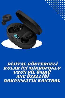 Mkr Çi̇ft Kulaklık Kampanyası Dokunmati̇k Kontrol Kulak İçi̇ Yüksek Ses Kali̇teli̇ Mi̇krofonlu