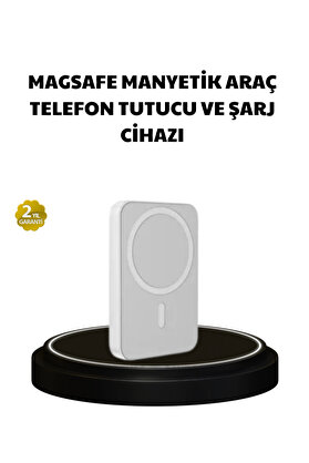 Buti̇k Manyeti̇k Kablosuz Powerbank – İphone 12/13/14/15 Uyumlu Hızlı Şarjlı Ultra Hafi̇f