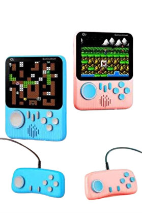 Zero Land Çi̇ft Konsol 666 Adet Retro Oyun El Atari̇si̇ Taşınabi̇li̇r 3.5 İnç Ekran