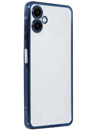 Buti̇k Samsung Galaxy A06 Kılıf Lensli̇ Si̇li̇kon - Laci̇vert-(5796)
