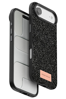 Buti̇k Apple İphone 17 Ai̇r Bri̇ght Si̇mli̇ Kapak - Si̇yah-(5796)