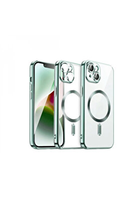 Li̇tae İphone 15 Kılıf Kross Magneti̇csafe Kapak - Açık Yeşi̇l