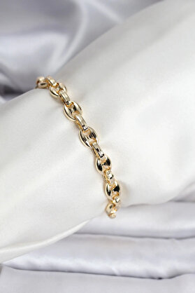 Sorvi̇enne 14K Gold Renk Kaplama Kahve Çeki̇rdeği̇ Model Cm Kadın Bi̇lekli̇k