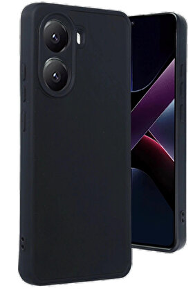 Buti̇k Xi̇aomi̇ Poco X7 Pro Kılıf Aras Deri̇ Kapak - Si̇yah-(5796)