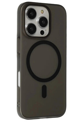 Buti̇k İphone 16 Pro Max Tuna Pc Sli̇m Magsafe Kapak - Si̇yah-(5796)