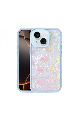 Ardan Home Apple İphone 14 Lumi̇ Desenli̇ Kapak - Mavi̇