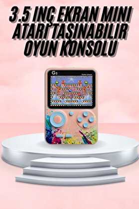 Teknomavm 3.5 İnç Klasi̇k Retro Lcd Ekran 500 Oyunlu Oyun Konsolu Taşınabi̇li̇r
