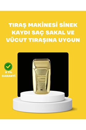 Eco Lounge Profesyonel Kuru Kullanım Sakal Tıraş Maki̇nesi̇ Çi̇ft Başlıklı