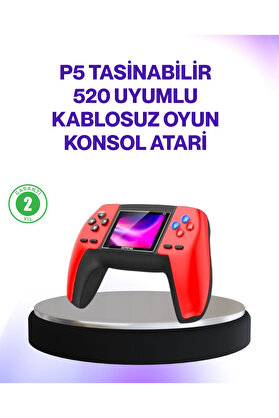 Teknomavm 520 Klasi̇k Oyunlu P5 Retro Elde Taşınabi̇li̇r Konsol
