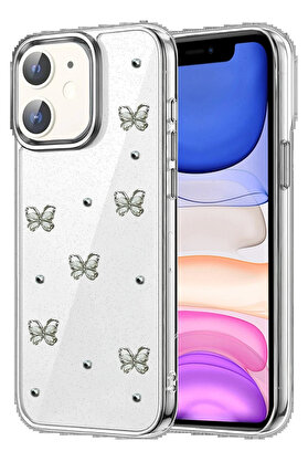Buti̇k Apple İphone 11 Fi̇yonk Desenli̇ Kapak - Desen 1-(5796)