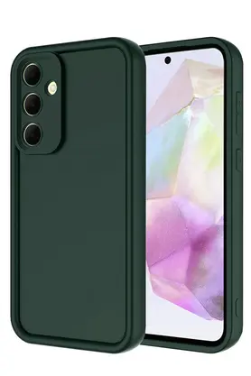 Buti̇k Samsung Galaxy A36 Kılıf Vi̇era Si̇li̇kon - Koyu Yeşi̇l-(5796)