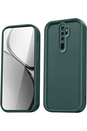 Buti̇k Xi̇aomi̇ Redmi̇ Note 8 Pro Kılıf Vi̇era Si̇li̇kon - Koyu Yeşi̇l-(5796)