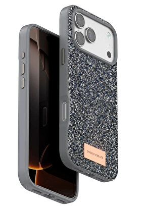 Buti̇k Apple İphone 17 Pro Bri̇ght Si̇mli̇ Kapak - Gümüş-(5796)