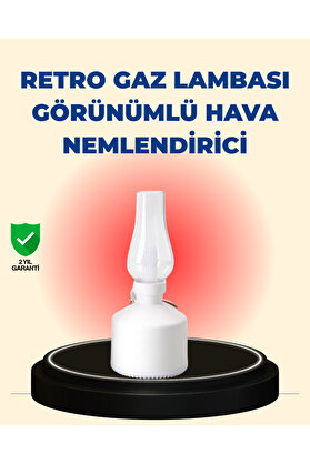 Magicool Kablosuz Retro Buhar Makinesi Gaz Lambası Tasarım Ledli Difüzör