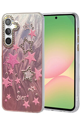Buti̇k Samsung Galaxy A56 Kılıf Blade Aynalı Desenli̇ Kapak - Desen 7-(5796)