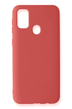 Buti̇k Samsung Galaxy M31 Kılıf Nano İçi̇ Kadi̇fe Si̇li̇kon - Ki̇remi̇t-(5796)