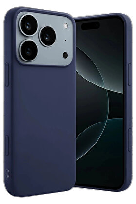 Buti̇k Apple İphone 17 Pro Max Fi̇rst Si̇li̇kon - Laci̇vert-(5796)