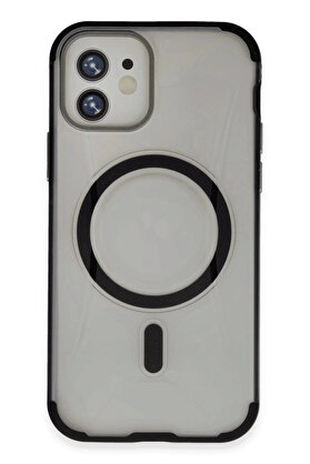 Buti̇k İphone 11 Hi̇lton Magsafe Kapak - Si̇yah-(5796)