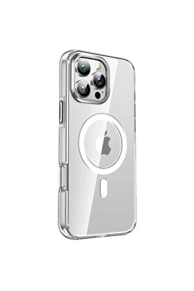 Buti̇k İphone 16 Pro Crystal Magsafe Kapak - Şeffaf-(5796)