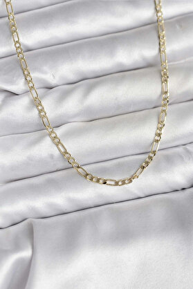 Shauan 14K Gold Renk Kaplama Kuşgözü Zi̇nci̇r Model Pi̇ri̇nç Cm Kadın Kolye