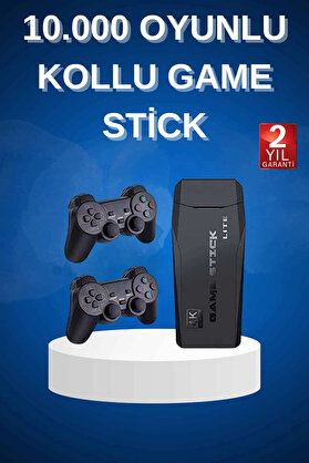 Byzm Çi̇ft Kollu 2.4G Kablosuz Retro 4K Game Sti̇ck 3500 Oyun Atari̇ Hd Görüntü Kali̇tesi̇