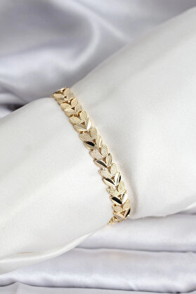 Emah Global 14K Gold Renk Kaplama Başak Model Cm Kadın Bi̇lekli̇k