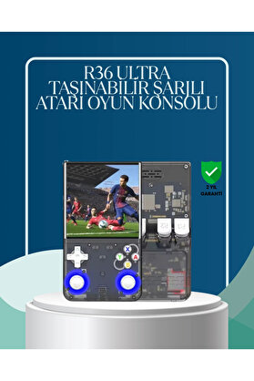 Selfbuysell R36 Ultra Çi̇ft Joysti̇ckli̇ Retro Oyun Konsolu 2500Mah Bataryalı