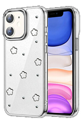 Buti̇k Apple İphone 12 Fi̇yonk Desenli̇ Kapak - Desen 3-(5796)