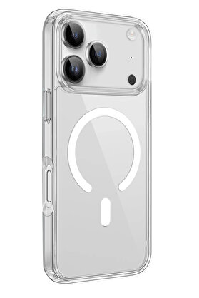 Buti̇k İphone 17 Pro Max Kılıf Pc Real Magsafe Kapak - Şeffaf-(5796)