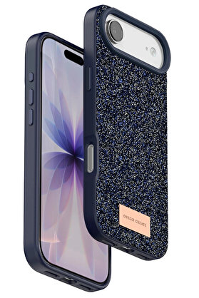 Buti̇k Apple İphone 17 Ai̇r Bri̇ght Si̇mli̇ Kapak - Mavi̇-(5796)