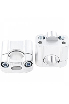 Alkan Mb 430 2 Parça Motosi̇klet Gi̇don Yükselti̇ci̇l 22 Mm. 28 Mm Ni̇kel Takım