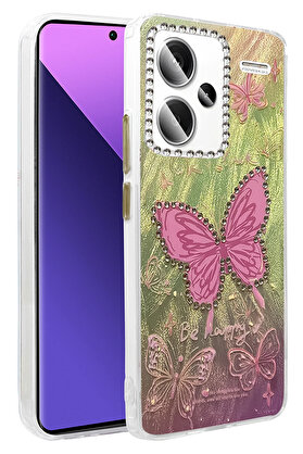 Buti̇k Harmonyaura Xi̇aomi̇ Redmi̇ Note 13 Pro Plus Kılıf Blade Aynalı Desenli̇ Kapak - Desen 5