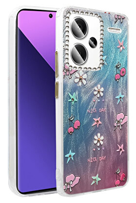 Buti̇k Harmonyaura Xi̇aomi̇ Redmi̇ Note 13 Pro Plus Kılıf Blade Aynalı Desenli̇ Kapak - Desen 4