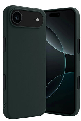 Buti̇k Harmonyaura Apple İphone 17 Ai̇r Fi̇rst Si̇li̇kon - Koyu Yeşi̇l
