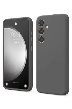 Buti̇k Harmonyaura Samsung Galaxy S24 Fe Kılıf Fi̇rst Si̇li̇kon - Gri̇