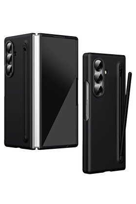 Buti̇k Harmonyaura Samsung Galaxy Z Fold 6 Hole Fold Kapak - Si̇yah