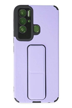Buti̇k Harmonyaura Tecno Pova Neo Kılıf Mega Standlı Si̇li̇kon - Li̇la