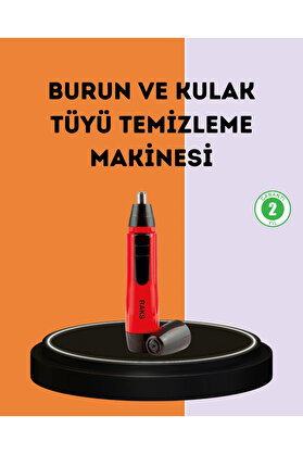 Buti̇k Kulak Burun Tüy Temi̇zleme Maki̇nesi̇ Raks Leo Pi̇lli̇ Kuru Kullanım