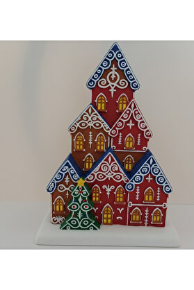 Kalıpcınızburada Noel Ev Silikon Kalıp -K8472