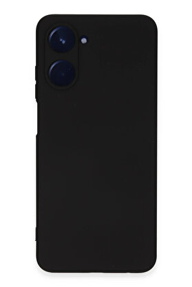 Harmonyaura Realme 10 4G Kılıf Nano İçi̇ Kadi̇fe Si̇li̇kon - Si̇yah
