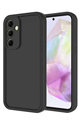 Ceptetoptan Harmonyaura Samsung Galaxy A56 Kılıf Vi̇era Si̇li̇kon - Si̇yah