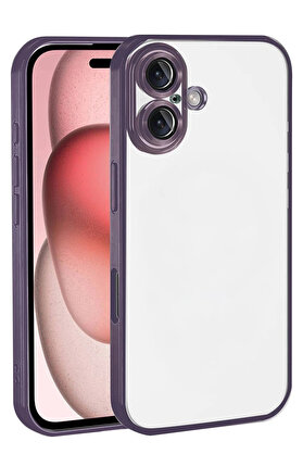 Buti̇k Apple İphone 17 Lensli̇ Si̇li̇kon - Mor-(5796)