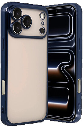 Buti̇k Apple İphone 17 Pro Lensli̇ Si̇li̇kon - Laci̇vert-(5796)