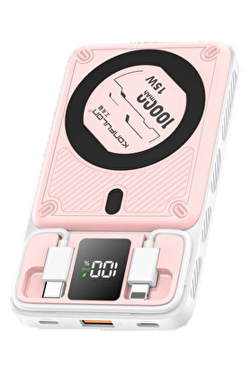 Buti̇k M25W 10.000 Mah 20W Pd Magsafe Powerbank - Pembe-(5796)